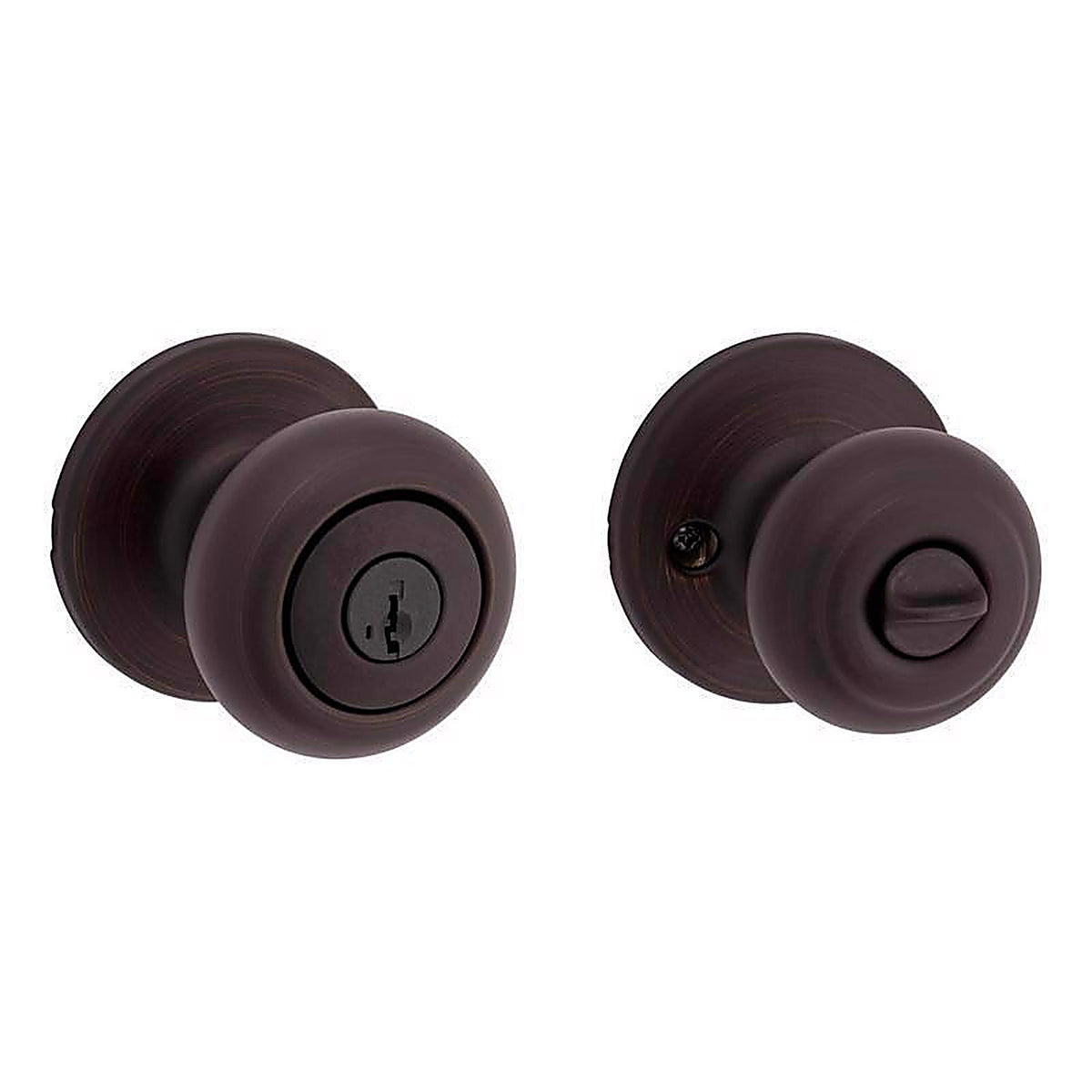 Kwikset - 94002-956 - Smartkey Security Cove Venetian Bronze Entry Door Knob Kw1 2-3/4 In.