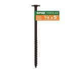 Spax - 4581820701277 - Powerlags 1/4 In. X 5 In. L Washer High Corrosion Resistant Carbon Steel Lag Screw 1 Pack