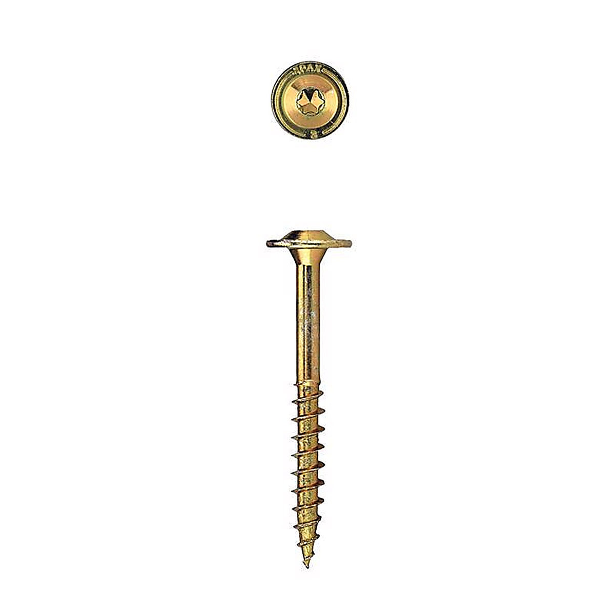 Spax - 45810208007643 - Powerlags 5/16 In. X 3 In. L Washer Yellow Zinc Carbon Steel Lag Screw 12 Pack