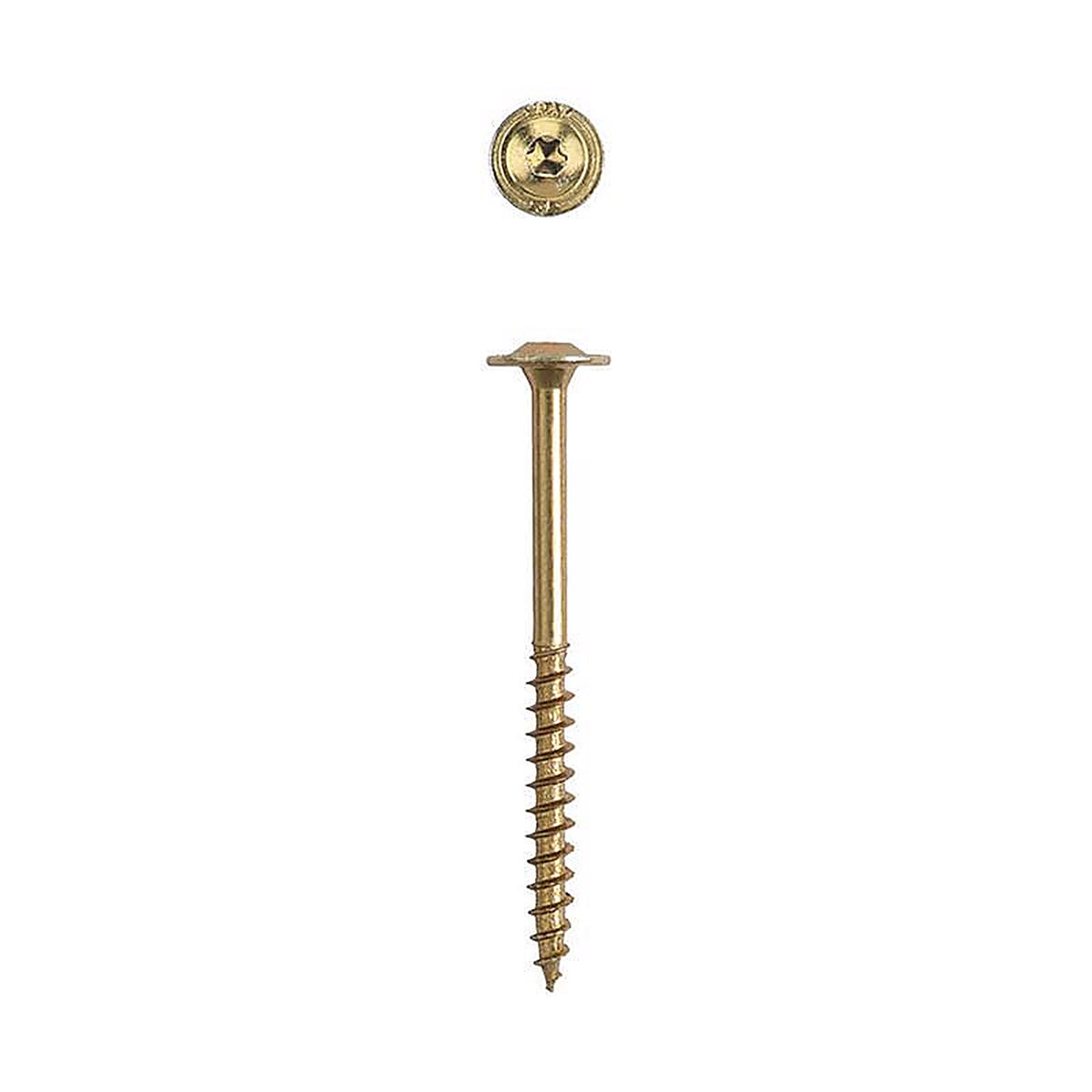 Spax - 45810208010043 - Powerlags 5/16 In. X 4 In. L Washer Yellow Zinc Carbon Steel Lag Screw 12 Pack