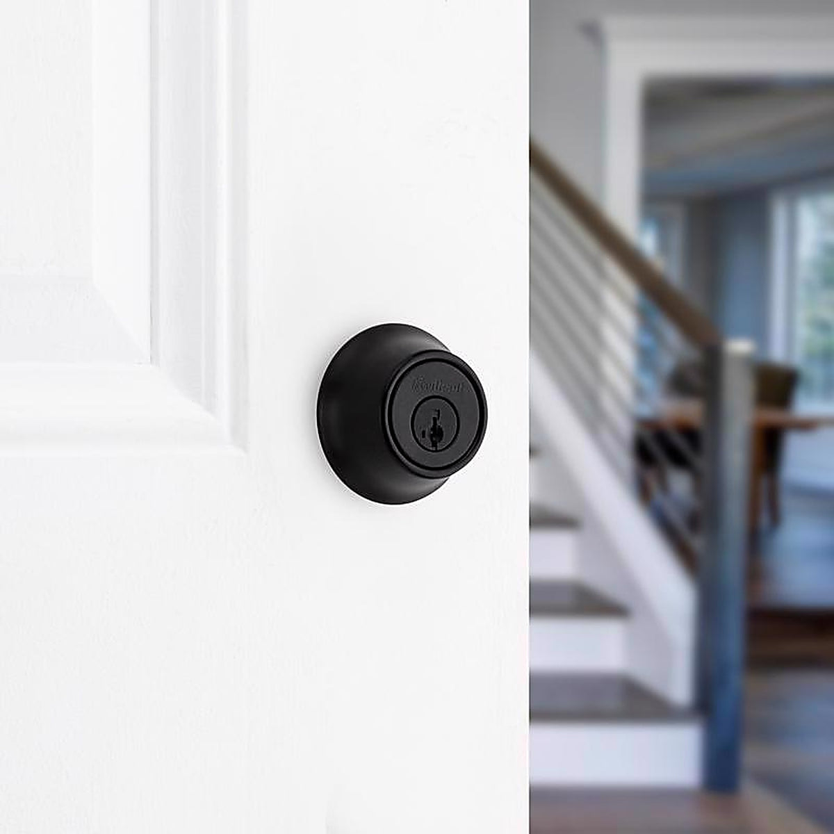 Kwikset - 96650-515 - Smartkey Security Matte Black Metal Double Cylinder Deadbolt