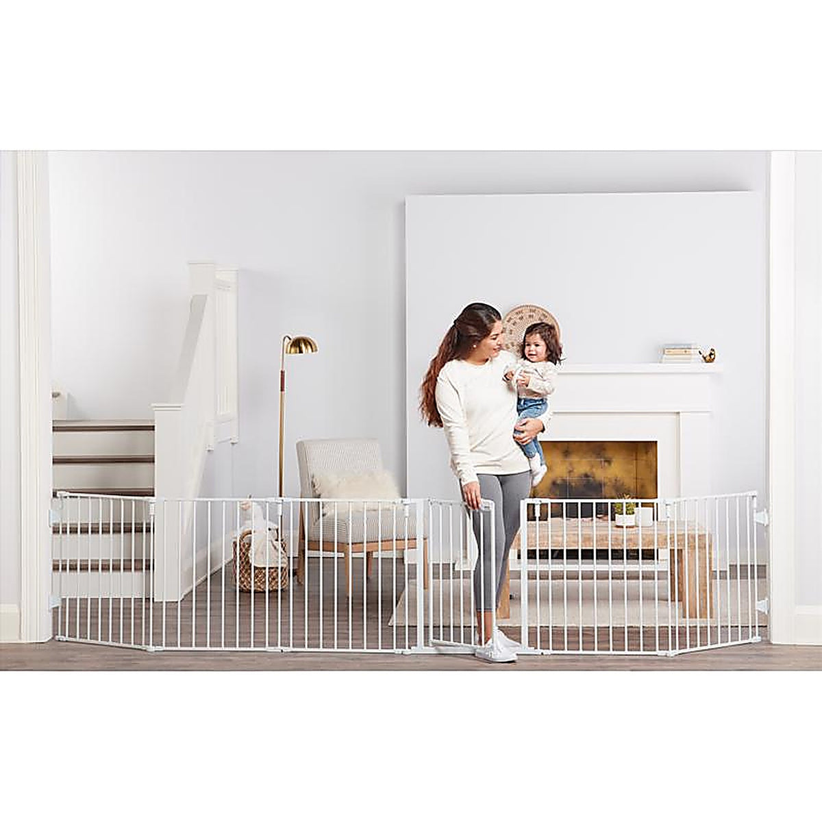 Regalo - 1345 - White 28 In. H X 144 In. W Metal Safety Gate