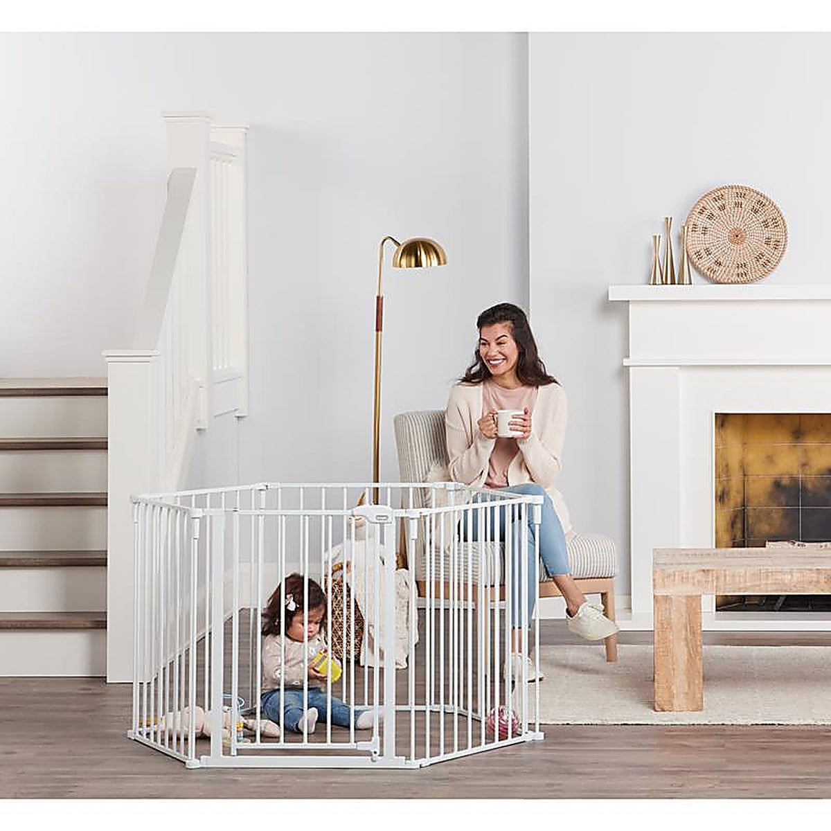 Regalo - 1345 - White 28 In. H X 144 In. W Metal Safety Gate