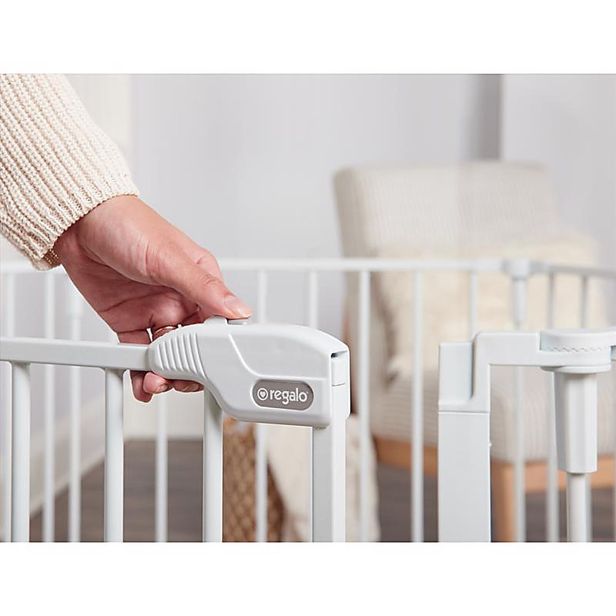 Regalo - 1345 - White 28 In. H X 144 In. W Metal Safety Gate