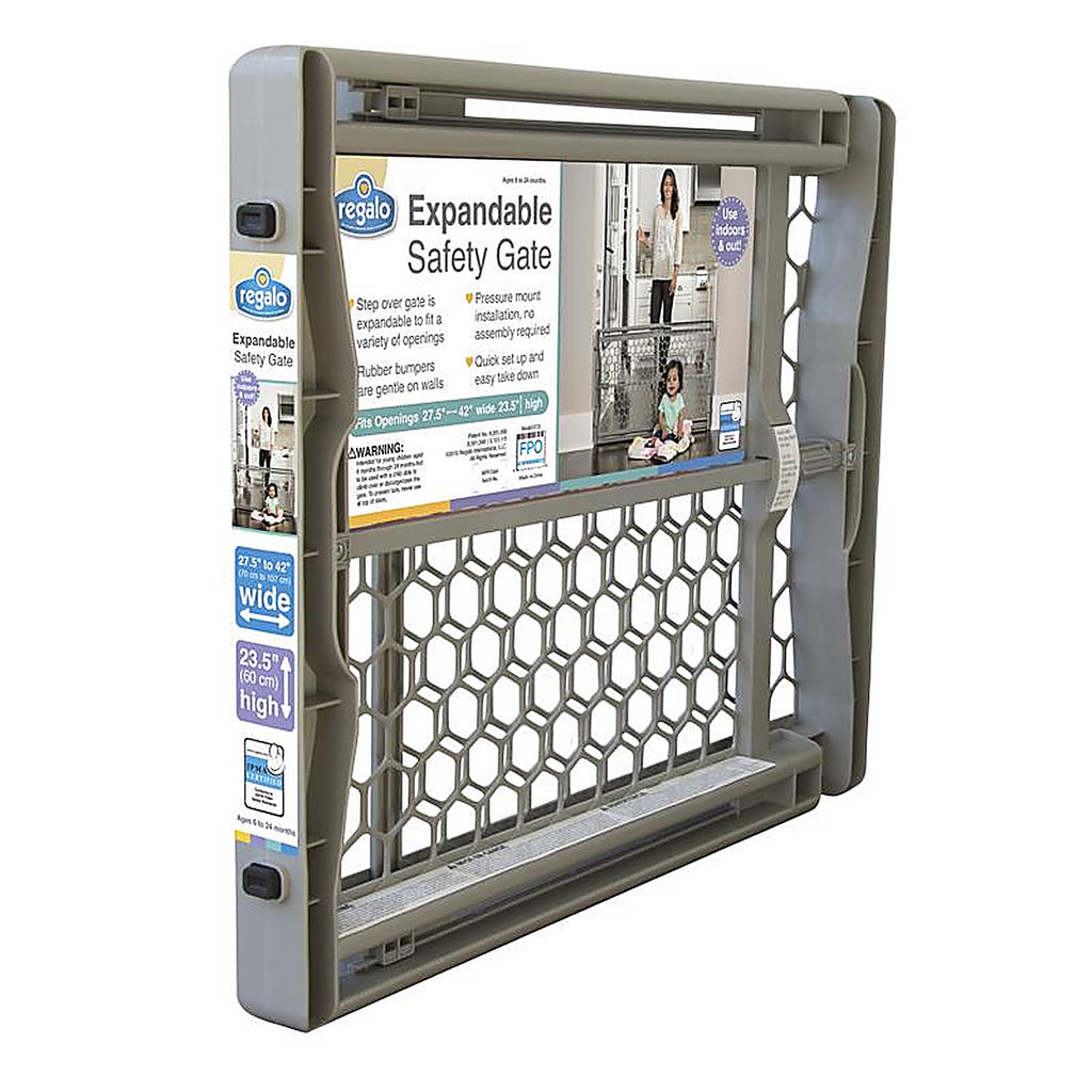Regalo - 0722 - Gray 23 In. H X 42 In. W Plastic Expand Gate