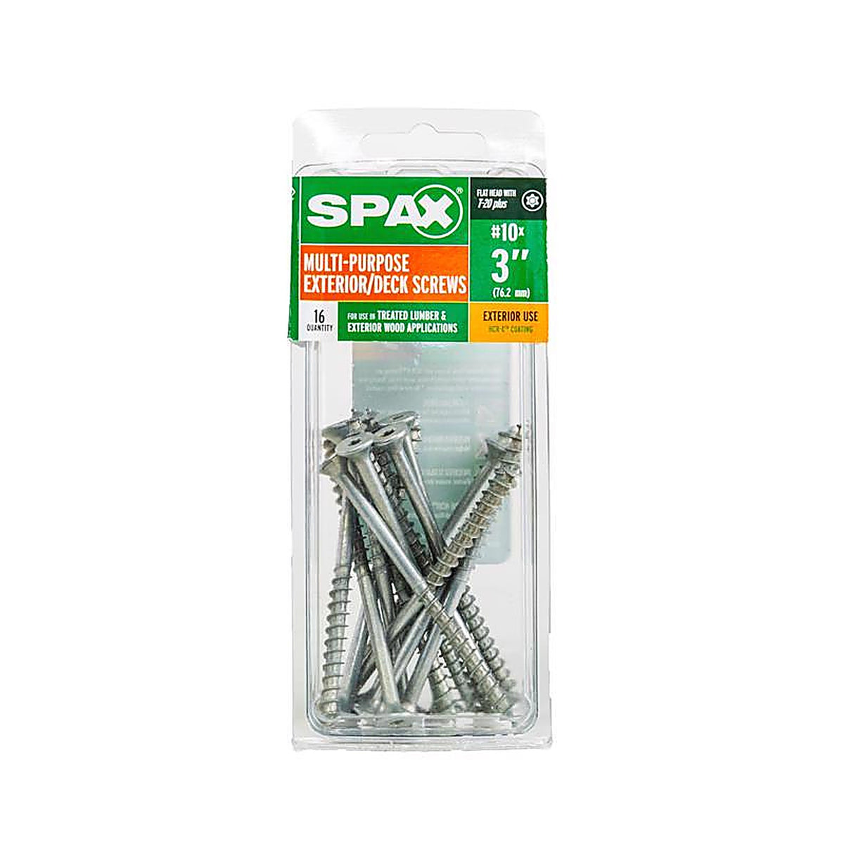 Spax - 4191670500752 - No. 10 In. X 3 In. L Gray Star Flat Head Deck Screws 16 Pack
