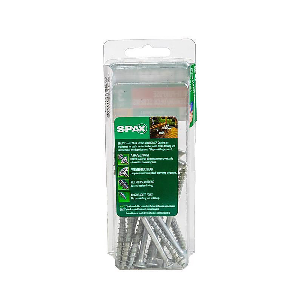 Spax - 4191670500752 - No. 10 In. X 3 In. L Gray Star Flat Head Deck Screws 16 Pack