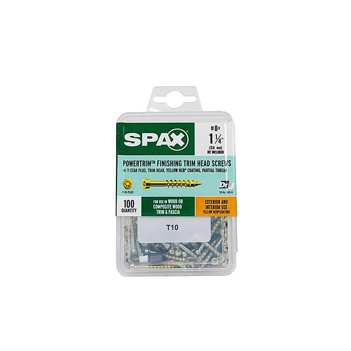Spax - 42318704003268 - Powertrim No. 8 In. X 1-1/4 In. L Star Round Head Serrated Trim Screws