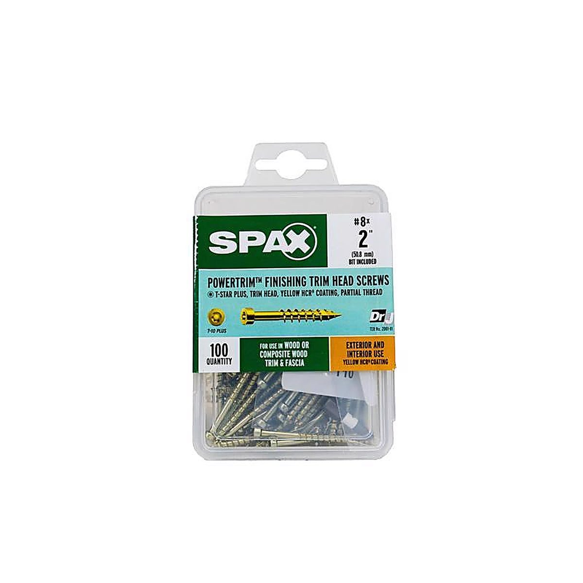 Spax - 42318704005068 - Powertrim No. 8 In. X 2 In. L Star Round Head Serrated Trim Screws