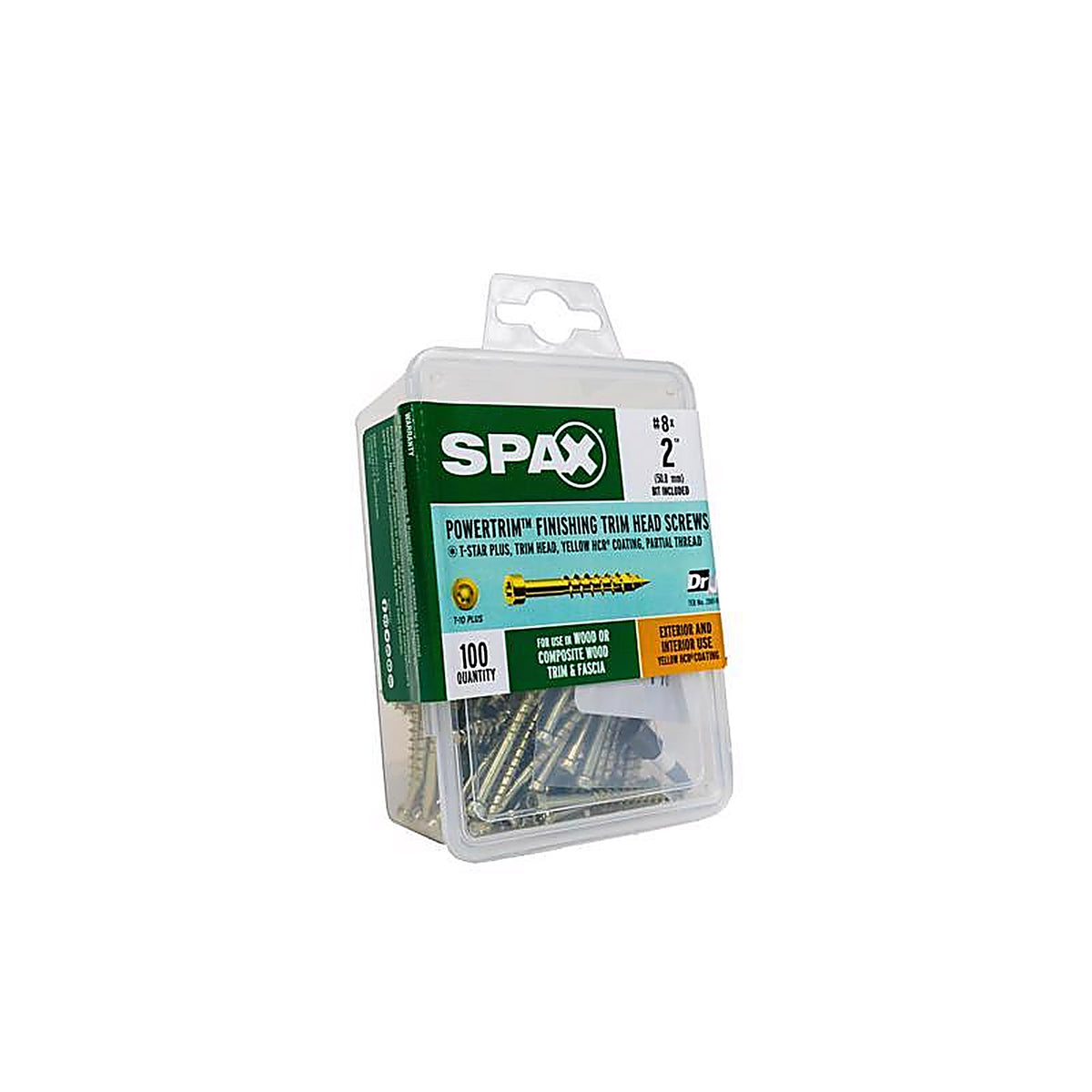 Spax - 42318704005068 - Powertrim No. 8 In. X 2 In. L Star Round Head Serrated Trim Screws