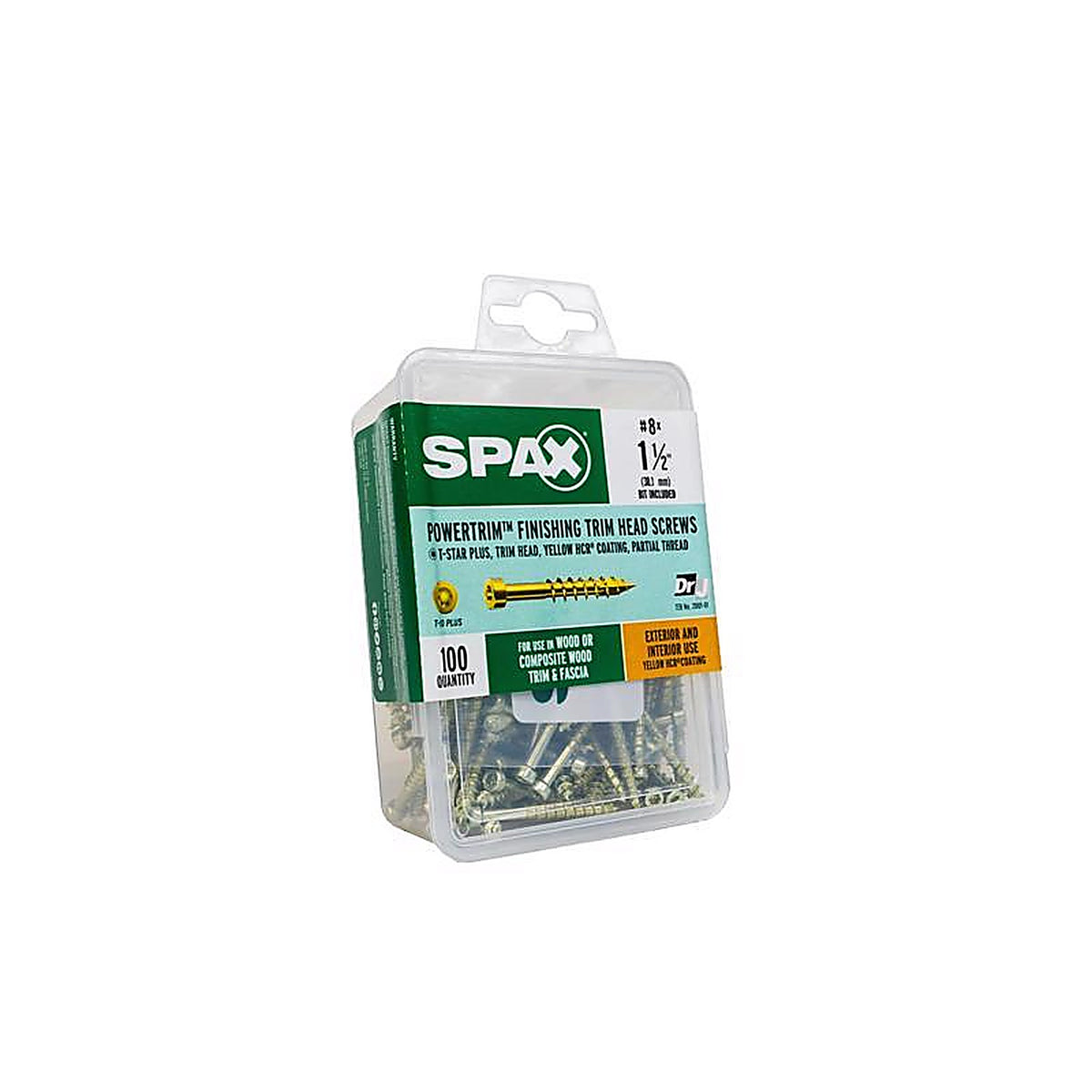 Spax - 42318704004068 - Powertrim No. 8 In. X 1-1/2 In. L Star Round Head Serrated Trim Screws