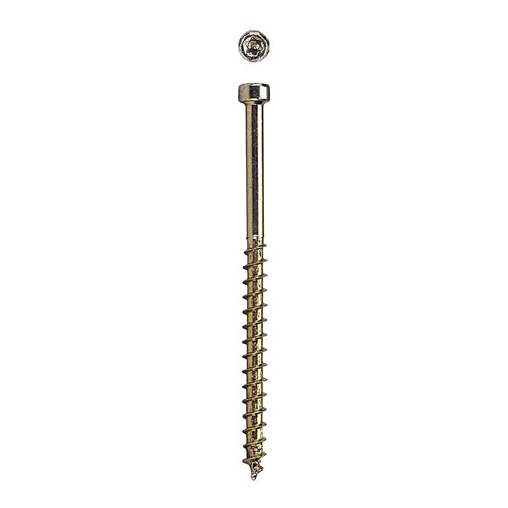 Spax - 42318704006068 - Powertrim No. 8 In. X 2-1/2 In. L Star Round Head Serrated Trim Screws
