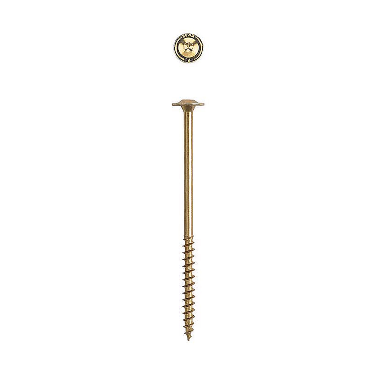 Spax - 45810207015243 - Powerlags 1/4 In. X 6 In. L Washer Yellow Zinc Carbon Steel Lag Screw 12 Pack