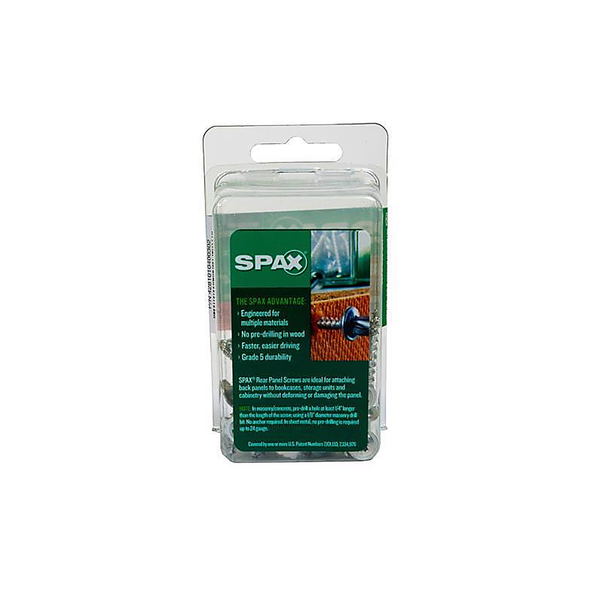 Spax - 4281010400302 - No. 8 X 1-1/4 In. L Phillips/Square Zinc-Plated Serrated Multi-Material Screw 30 Pack