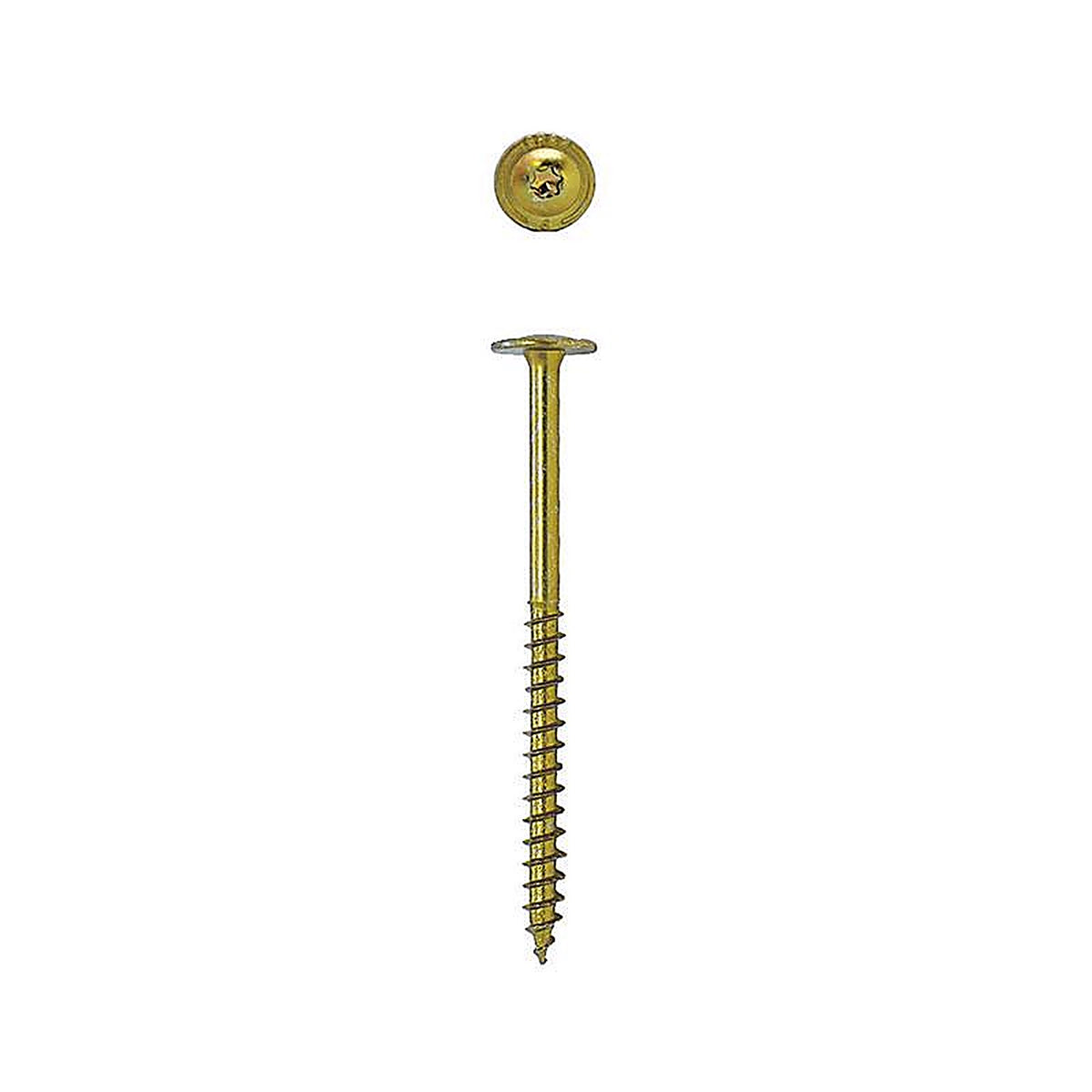 Spax - 45810207010043 - Powerlags 1/4 In. X 4 In. L Star Yellow Zinc Steel Lag Screw 12 Pack
