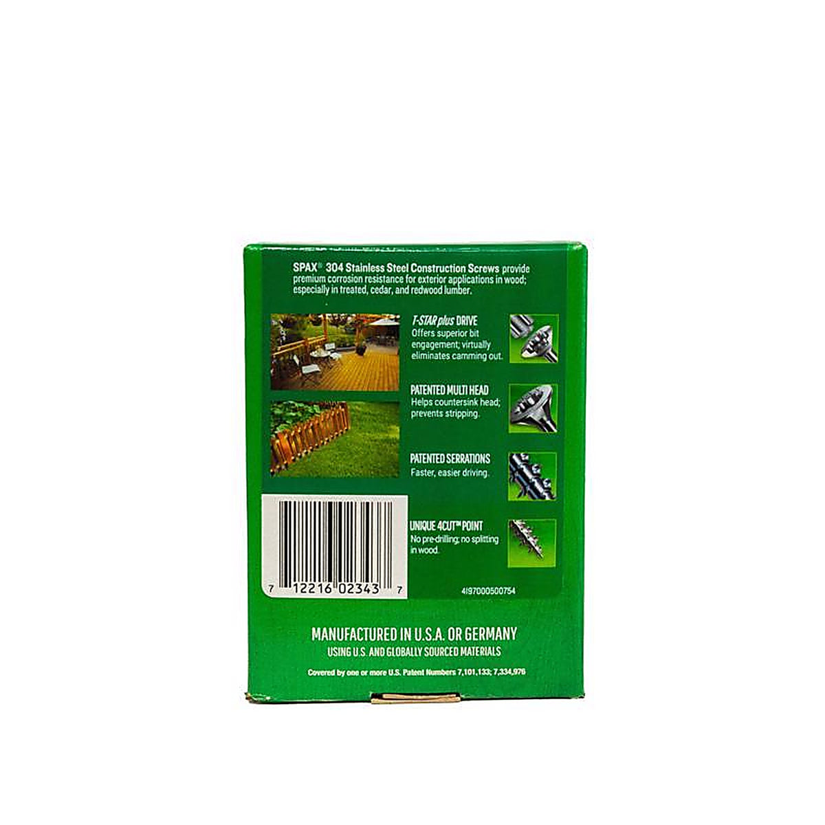 Spax - 4197000500754 - Multi-Material No. 10 Label X 3 In. L Star Flat Head Serrated Construction Screws