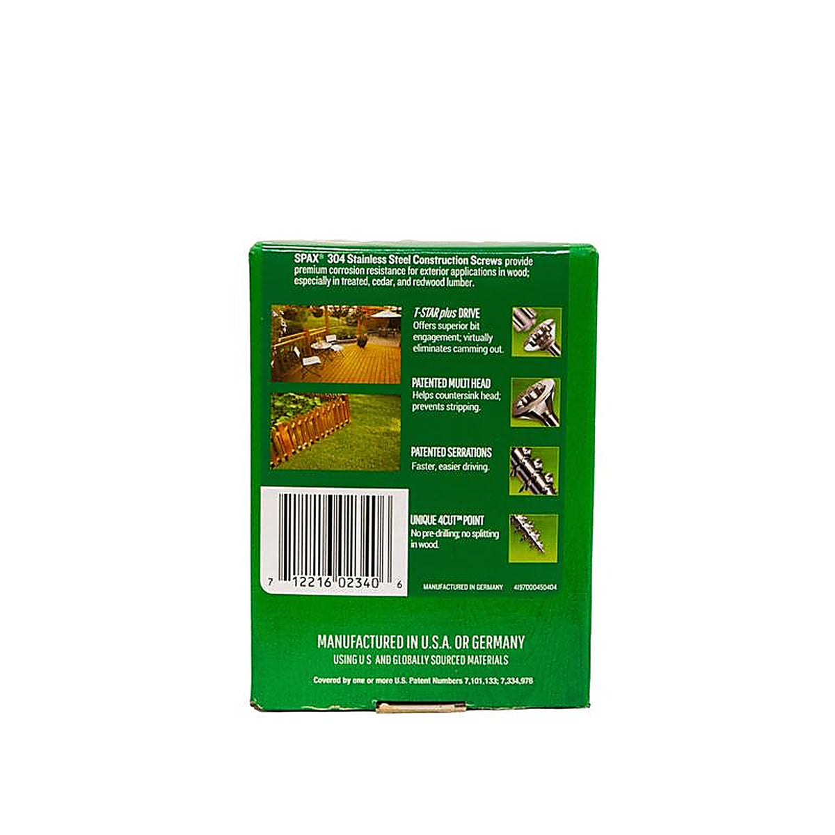 Spax - 4197000450404 - Multi-Material No. 9 Label X 1-1/2 In. L Star Flat Head Serrated Construction Screws
