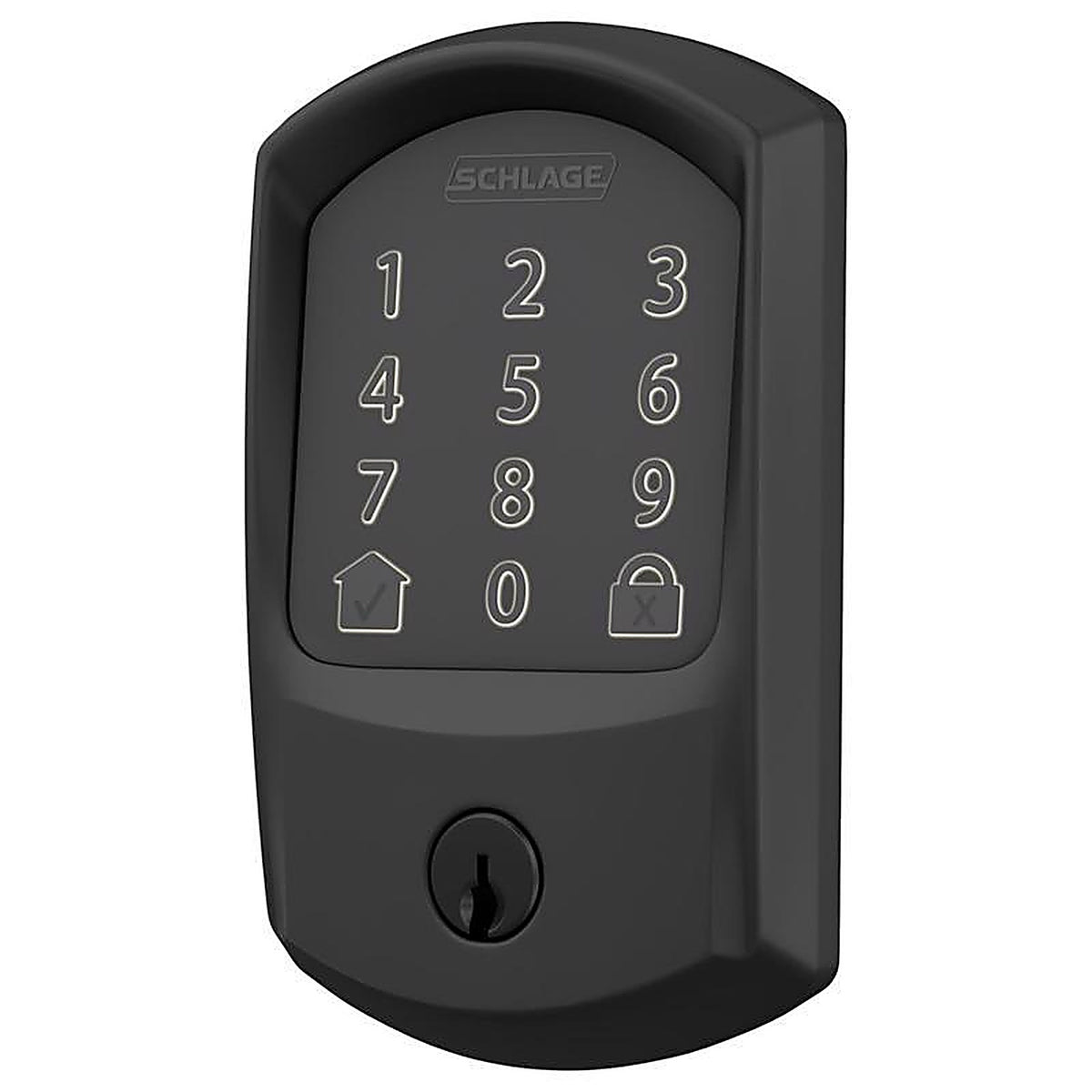 Schlage - BE489WBVGRW622 - Encode Matte Black Metal Wi-Fi Deadbolt