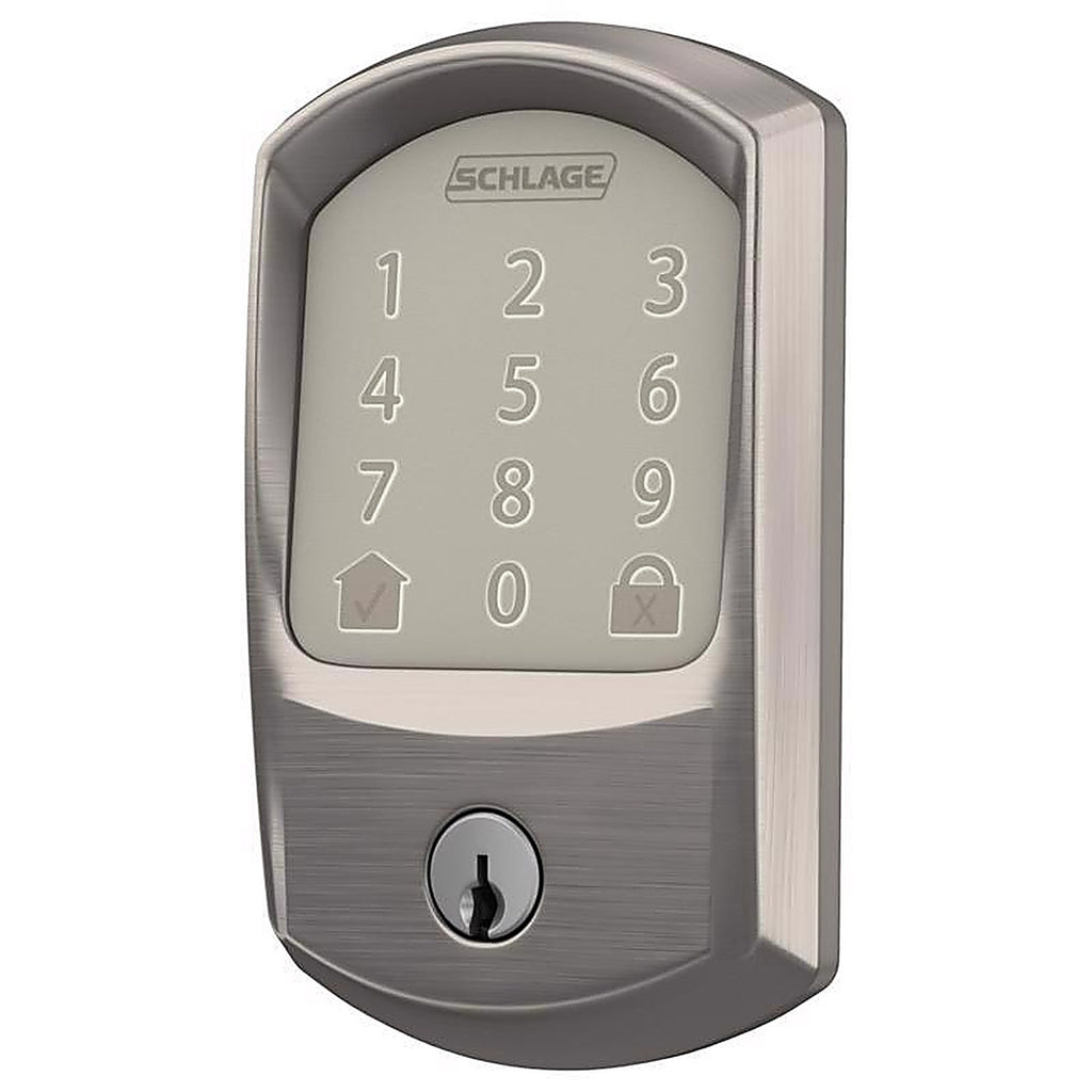 Schlage - BE489WBVGRW619 - Encode Satin Nickel Metal Wi-Fi Deadbolt