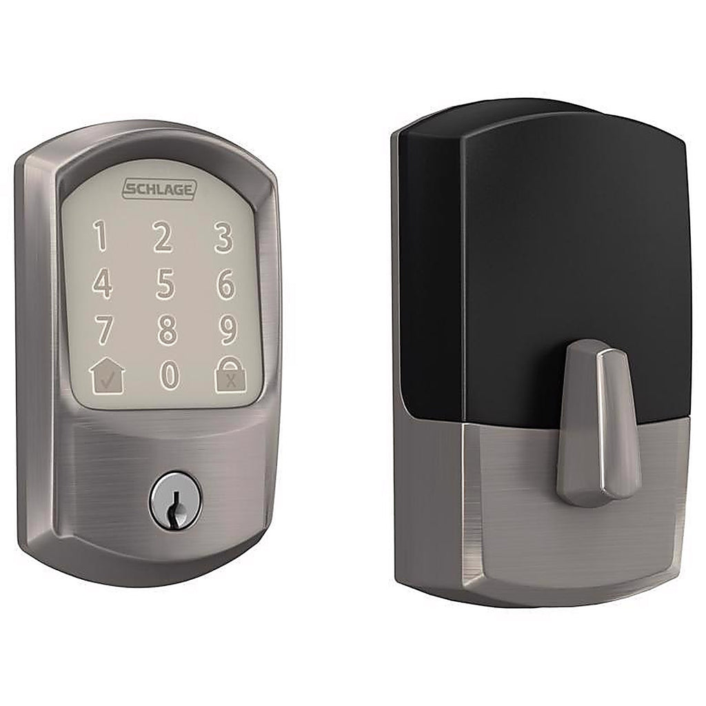 Schlage - BE489WBVGRW619 - Encode Satin Nickel Metal Wi-Fi Deadbolt