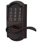 Schlage - FE789WBVCAM716A - Encode Aged Bronze Metal Wi-Fi Deadbolt with Accent Lever