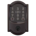Schlage - BE499WBVCAM716 - Encode Plus Aged Bronze Metal Wi-Fi Deadbolt with Camelot Trim