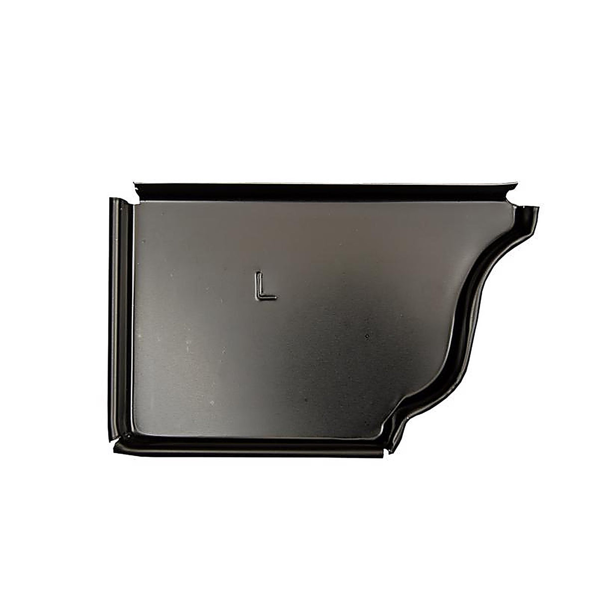 Amerimax - 2500535HP - 5 In. H X 0.25 In. W X 3.5 In. L Black Aluminum K Gutter End Cap