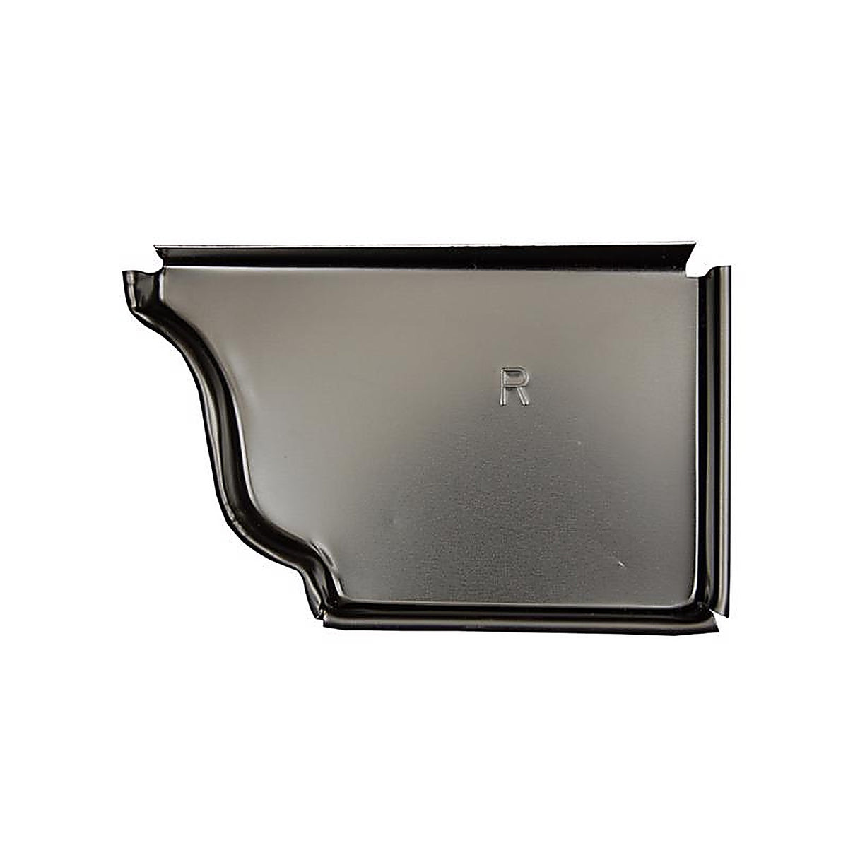 Amerimax - 2500635HP - 5 In. H X 0.25 In. W X 3.25 In. L Black Aluminum K Gutter End Cap