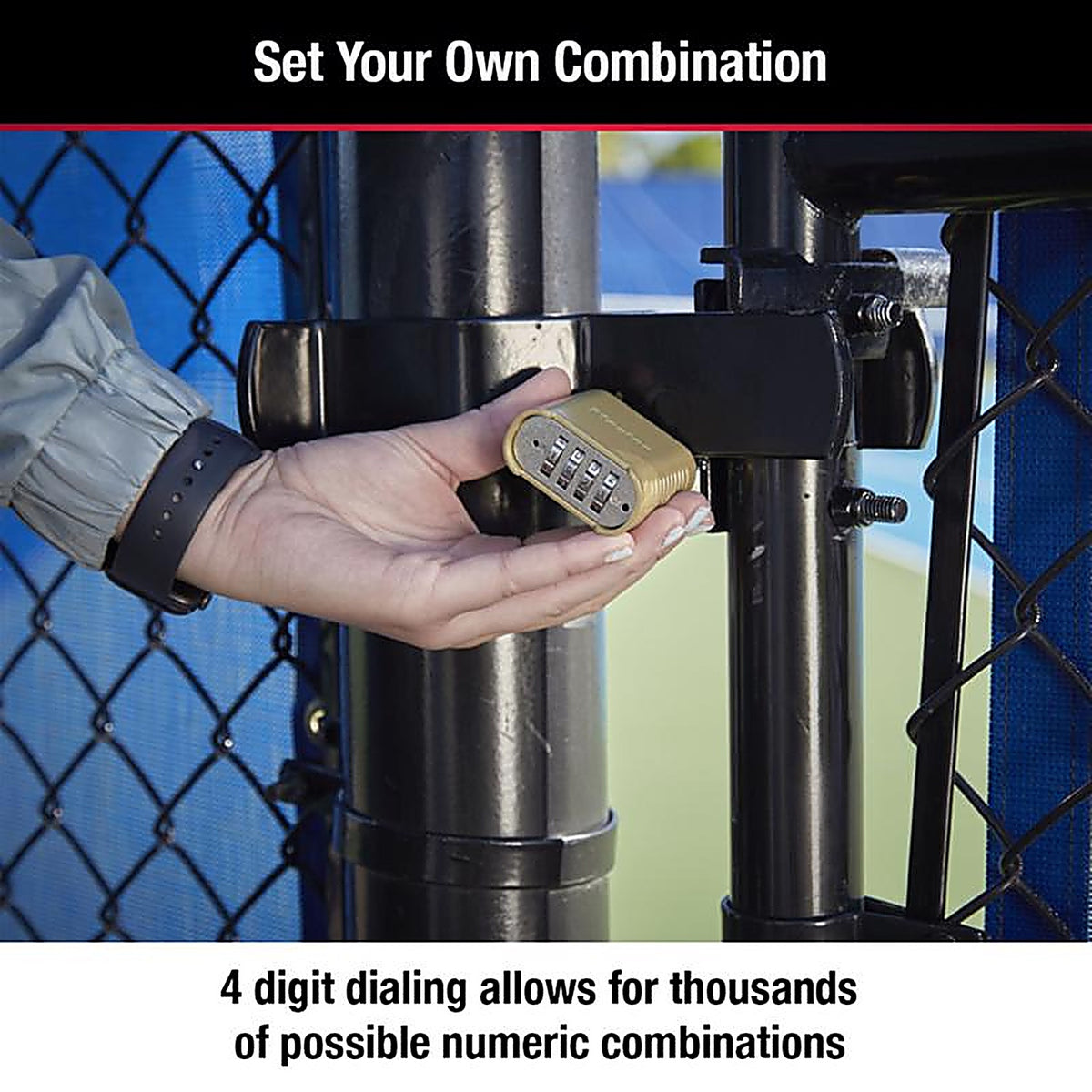 Master Lock - 875D - 1.13 In. H X 2 In. W X 6.56 In. L Steel 4-Dial Combination Padlock