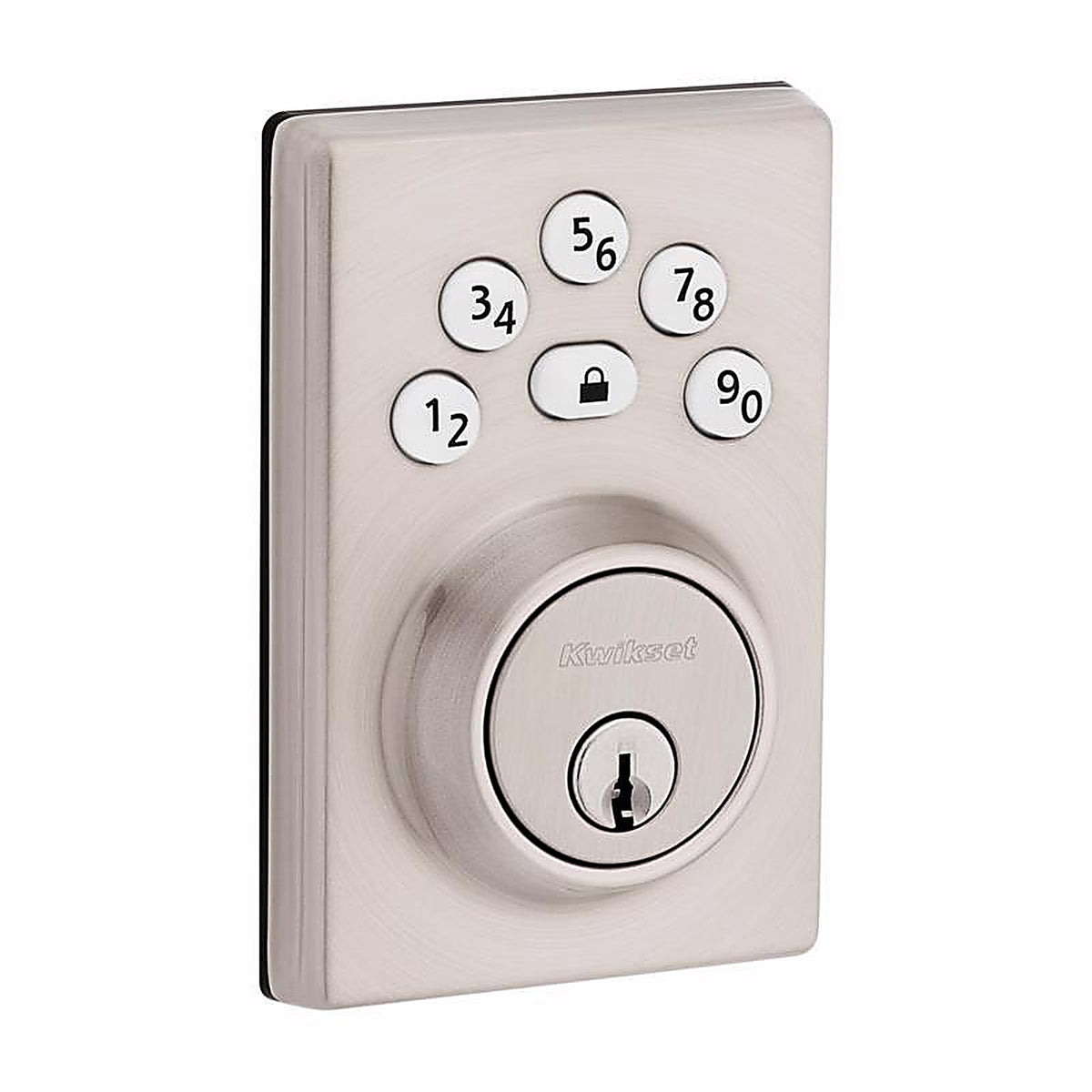 Kwikset - 992400-004 - Powerbolt Satin Nickel Zinc Electronic Deadbolt