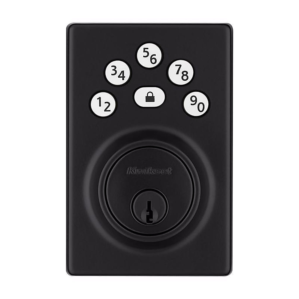 Kwikset - 992400-005 - Powerbolt Matte Black Zinc Electronic Deadbolt