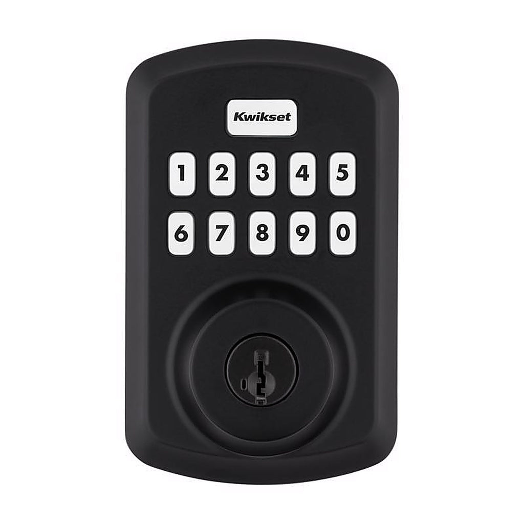 Kwikset - 992500-004 - Matte Black Metal Electronic Touch Pad Deadbolt