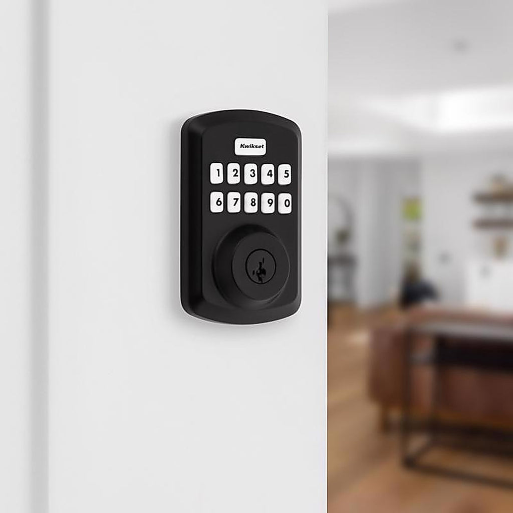 Kwikset - 992500-004 - Matte Black Metal Electronic Touch Pad Deadbolt