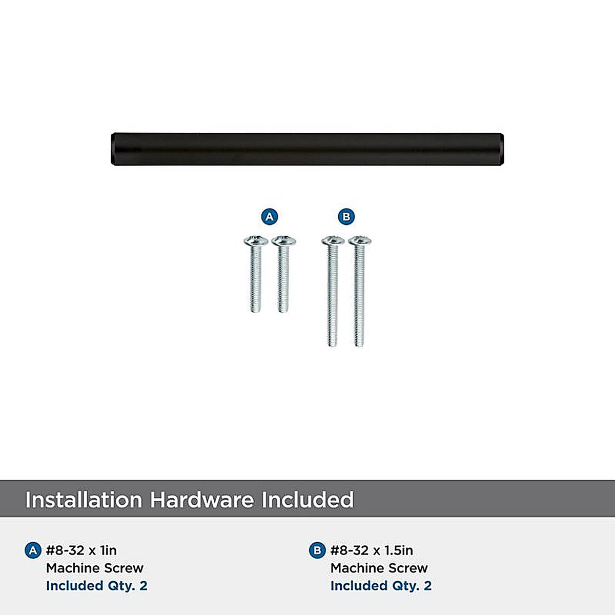 Amerock - BP40515BBR - Contemporary Bar Cabinet Pull 3 In. Black Bronze Black 1 Pack