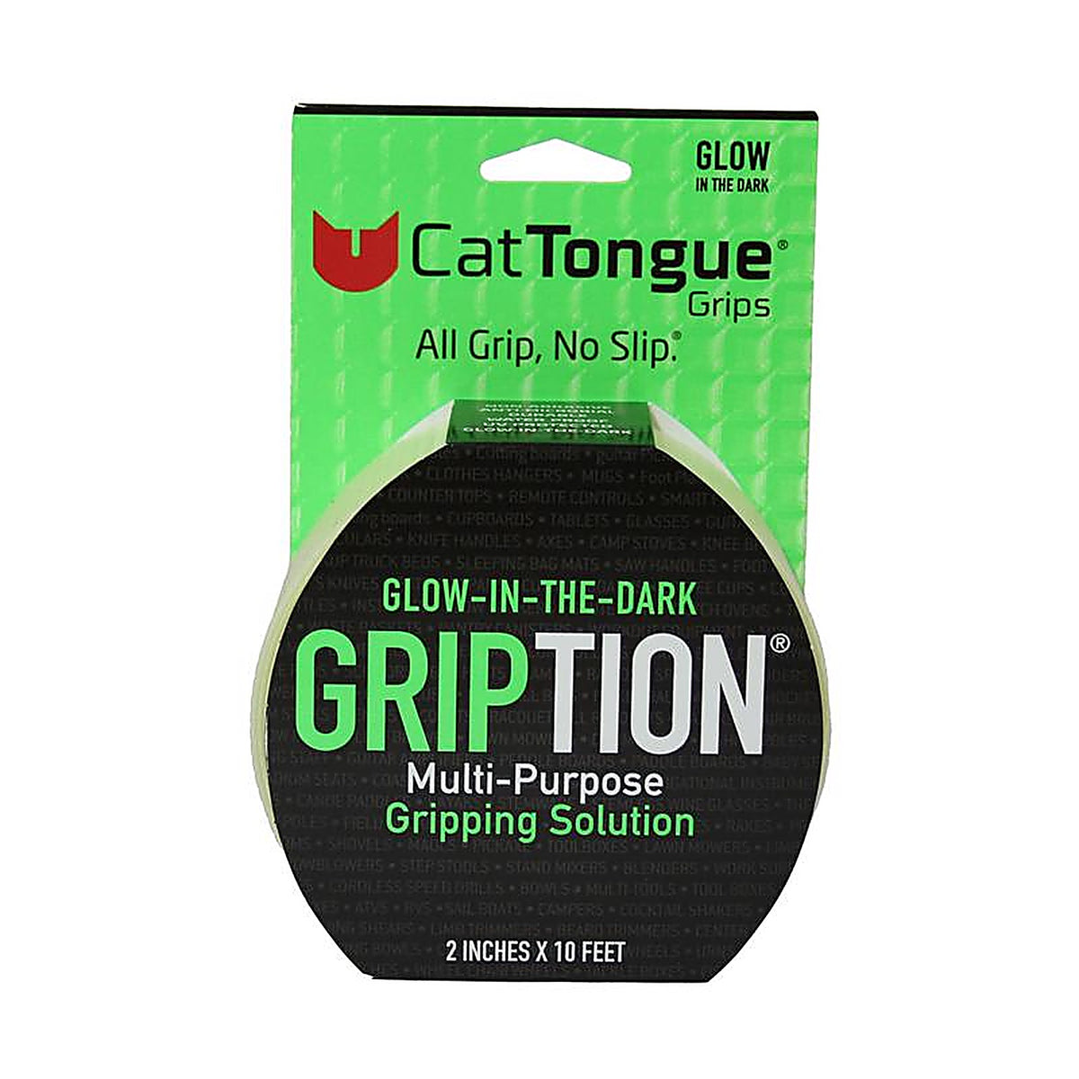Cattongue Grips - UC23-00175 - Gription Roll White Anti-Slip Tape 2 In. W X 10 Ft. L 1 Pack