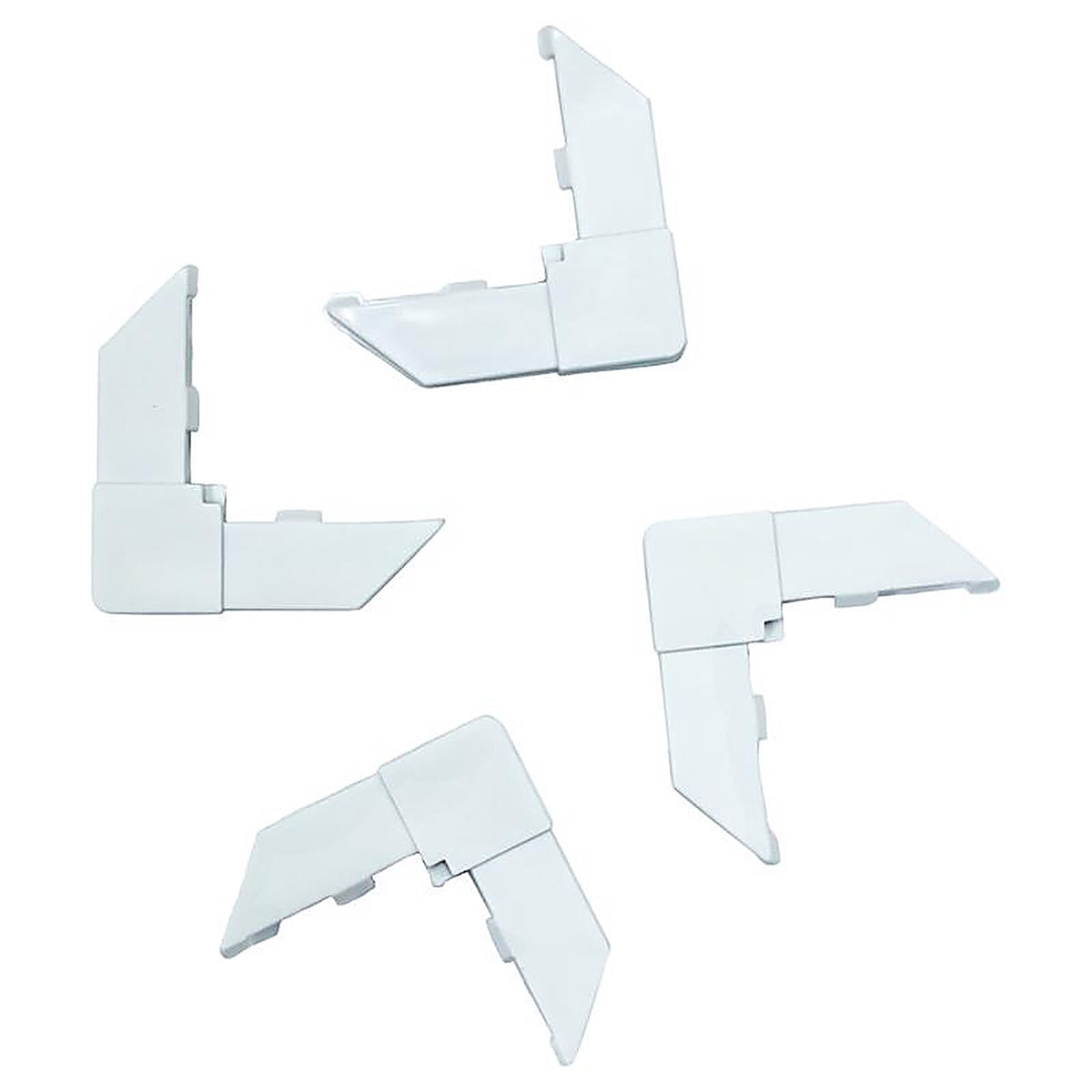 Phifer Wire - 3047256 - White Plastic 3 In. W X 6 In. L Screen Frame Corner 4 Pack