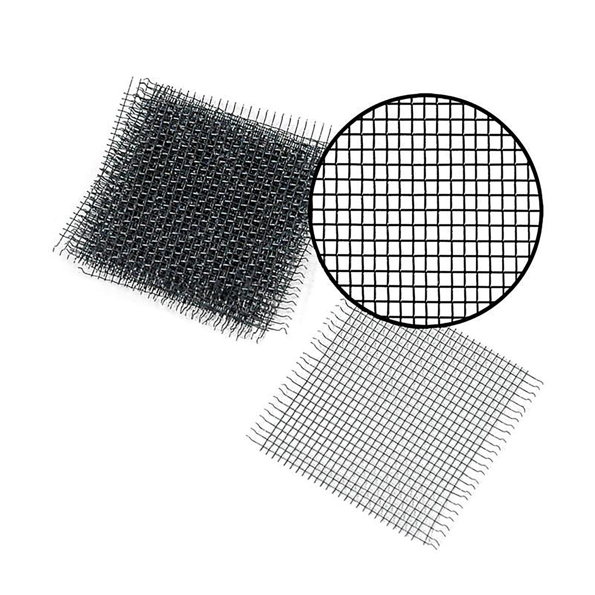 Phifer Wire - 3025123 - 4.5 In. W X 5 In. L Charcoal Aluminum Screen Patch