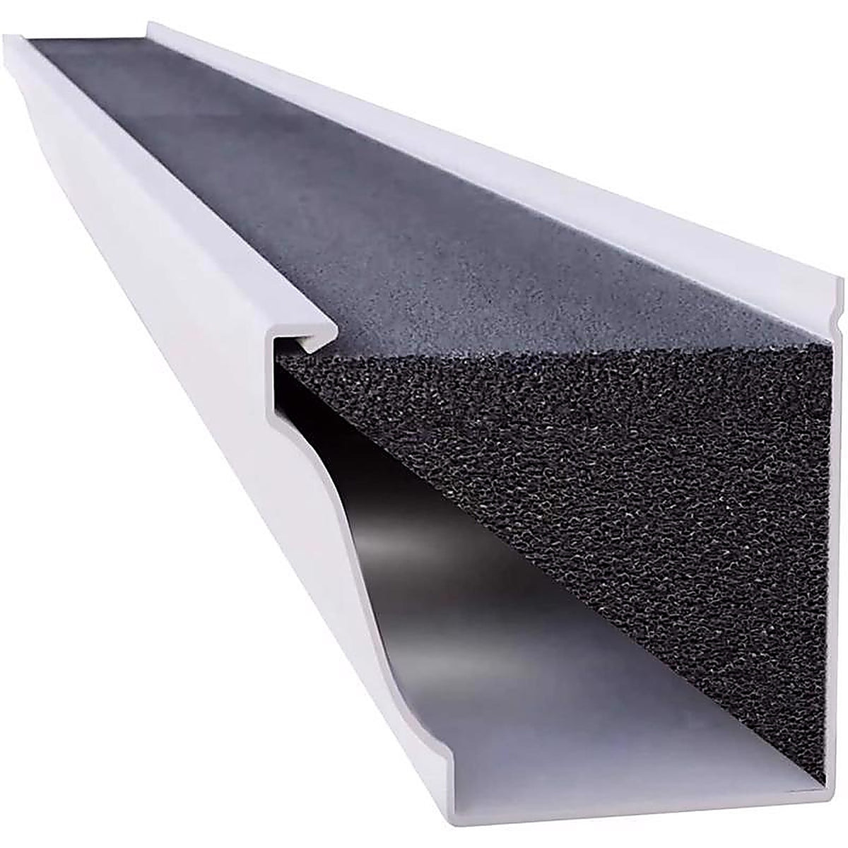 Gutterfoam - GF-K5-8BOX-C - Original 5 In. W X 48 In. L Black Polyether Outdoor Foam Gutter Guard 8 Pack