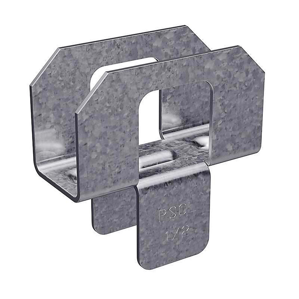 Simpson Strong-Tie - PSCL 1/2-R50 - Galvanized Silver Stainless Steel Panel Sheathing Clip 50 Pack