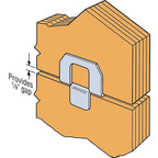 Simpson Strong-Tie - PSCL 1/2-R50 - Galvanized Silver Stainless Steel Panel Sheathing Clip 50 Pack