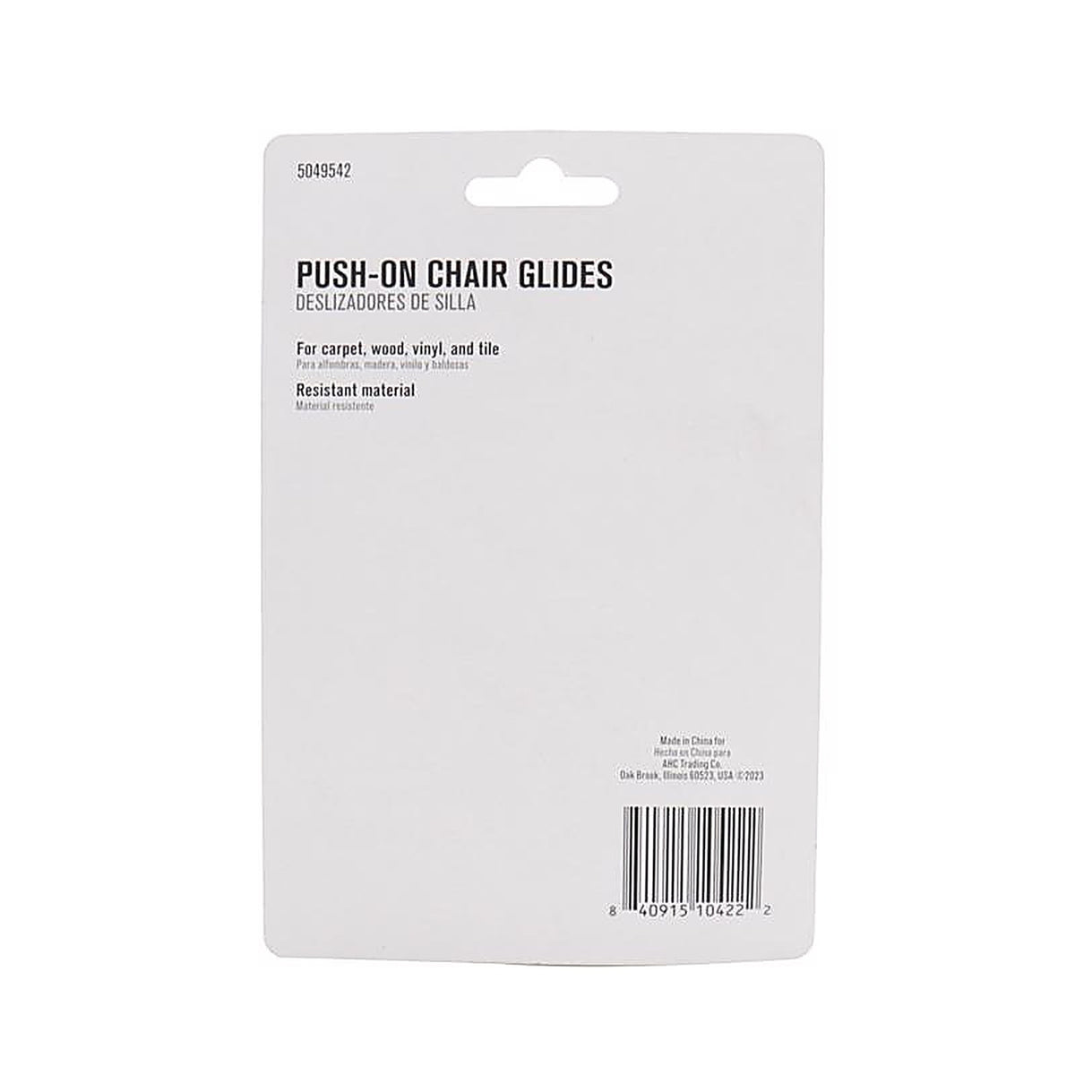 Projex - HPT-S3035-P - Gray 1-1/2 In. Push-On Polymer Chair Glide 4 Pack