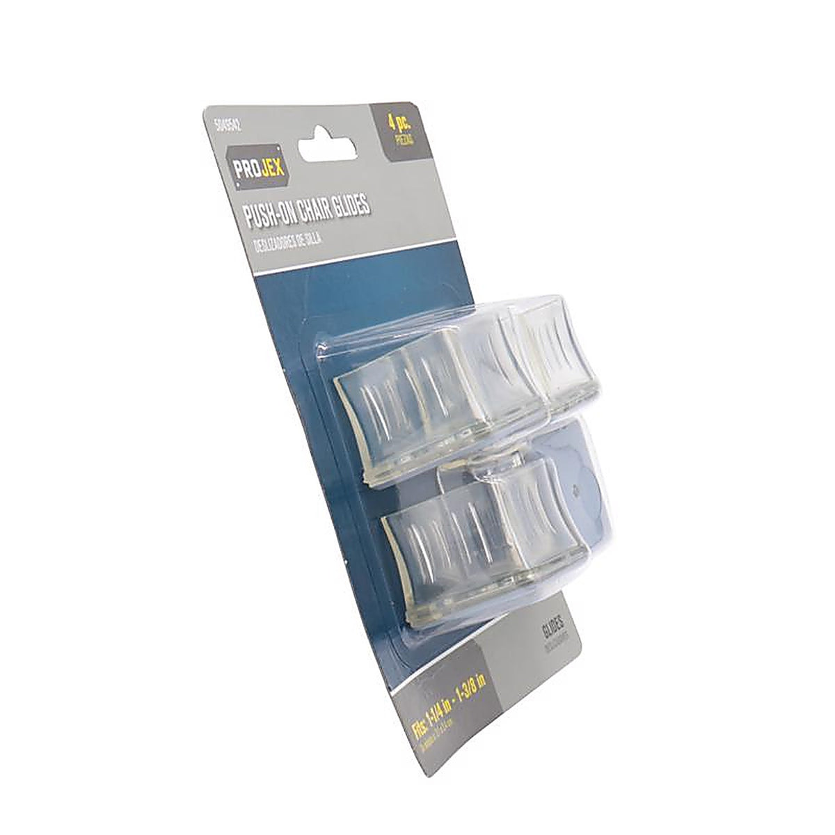 Projex - HPT-S3035-P - Gray 1-1/2 In. Push-On Polymer Chair Glide 4 Pack