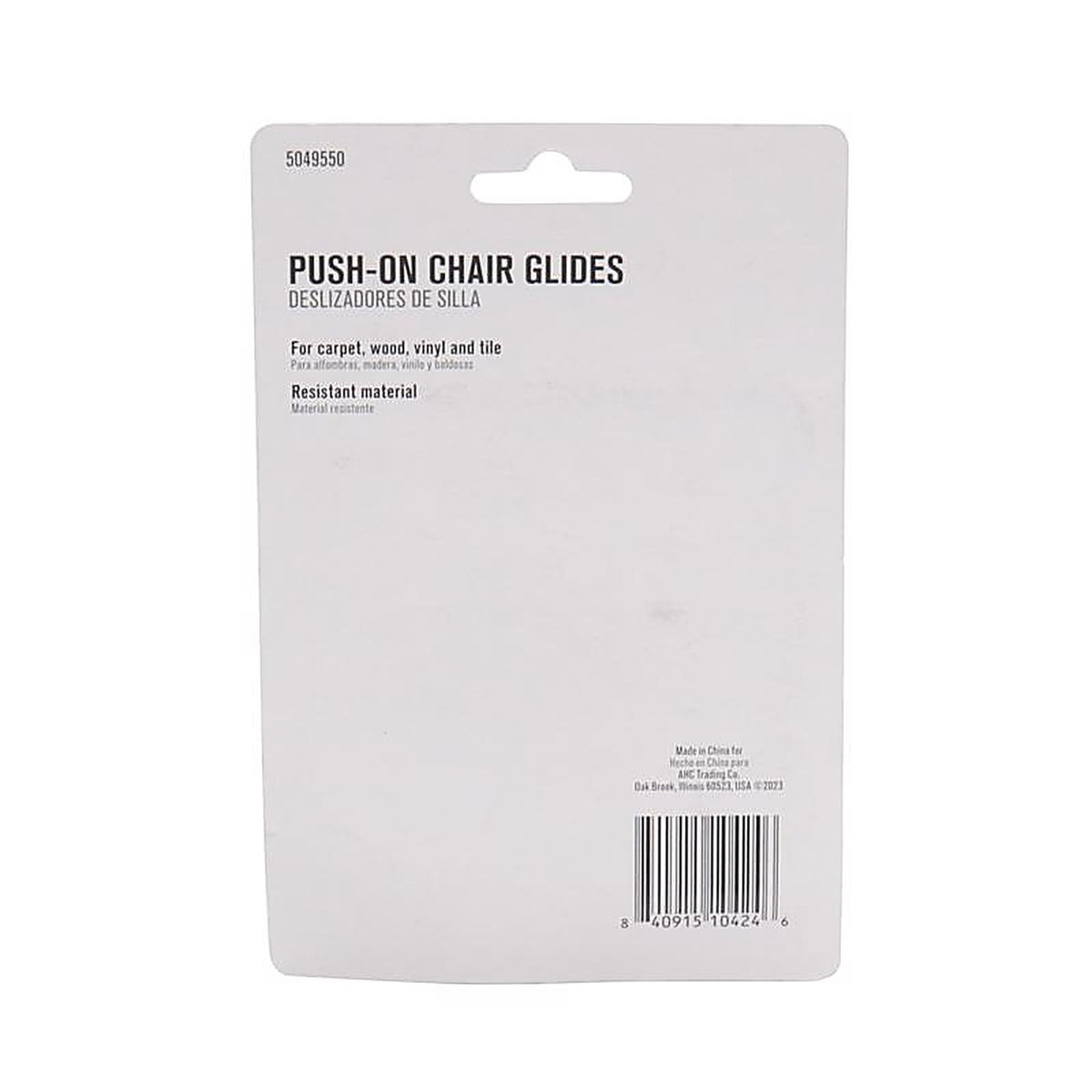 Projex - HPT-S3137-P - Gray 1-5/8 In. Push-On Polymer Chair Glide 4 Pack