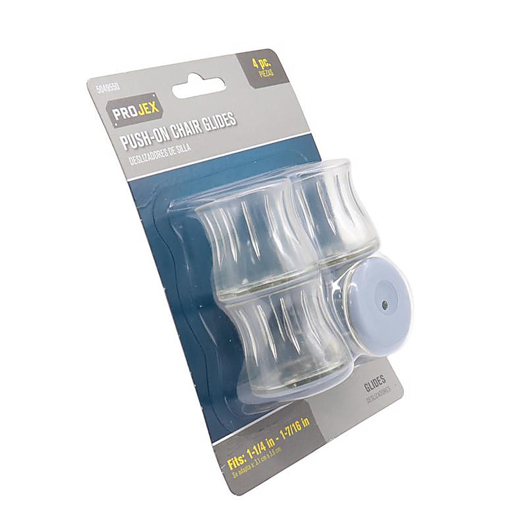 Projex - HPT-S3137-P - Gray 1-5/8 In. Push-On Polymer Chair Glide 4 Pack
