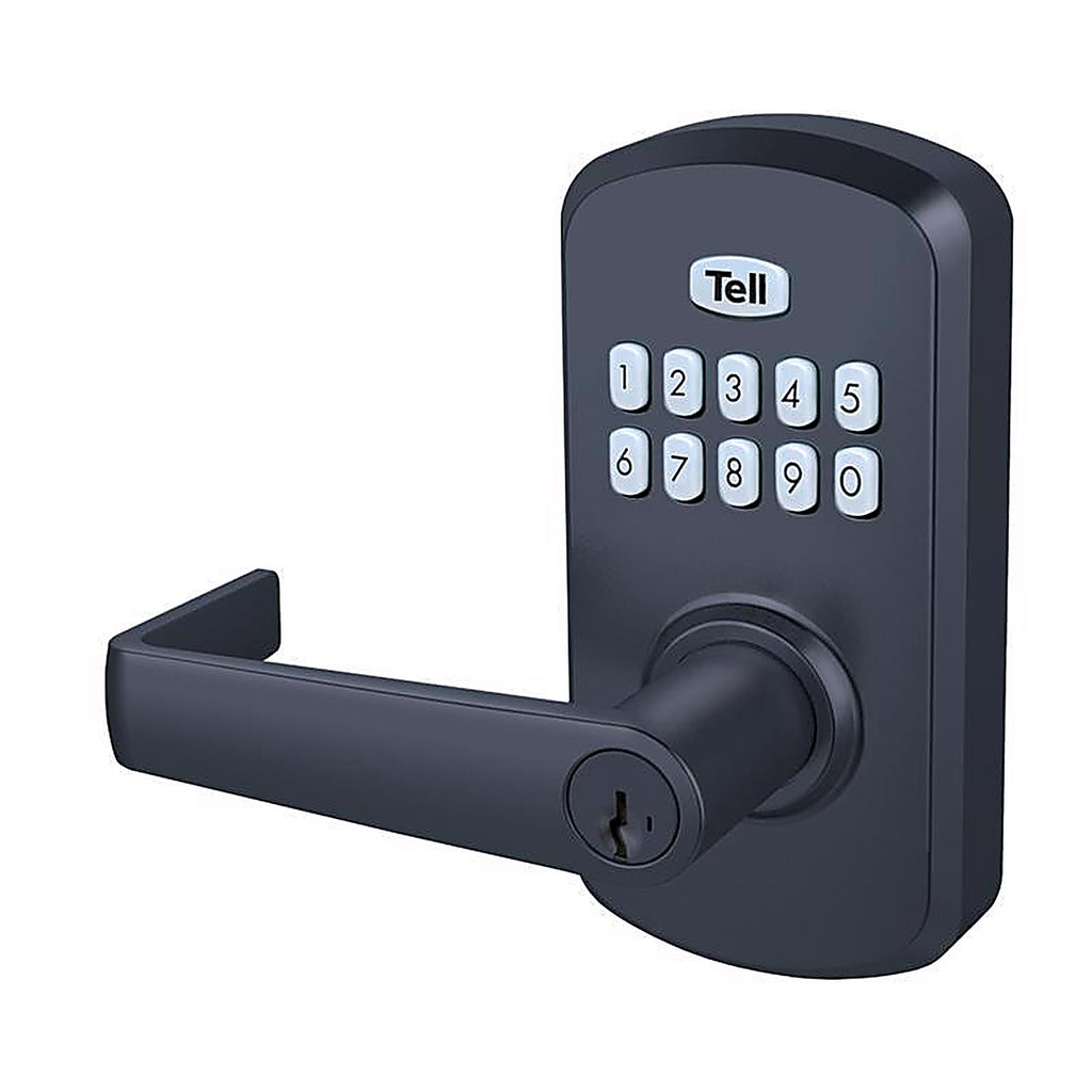 Tell - CL103931 - Matte Black Steel Electronic Keypad Entry Lock