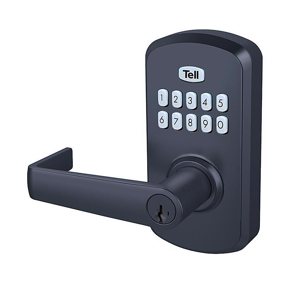 Tell - CL103931 - Matte Black Steel Electronic Keypad Entry Lock