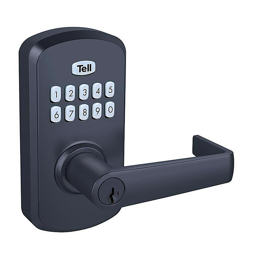 Tell - CL103931 - Matte Black Steel Electronic Keypad Entry Lock