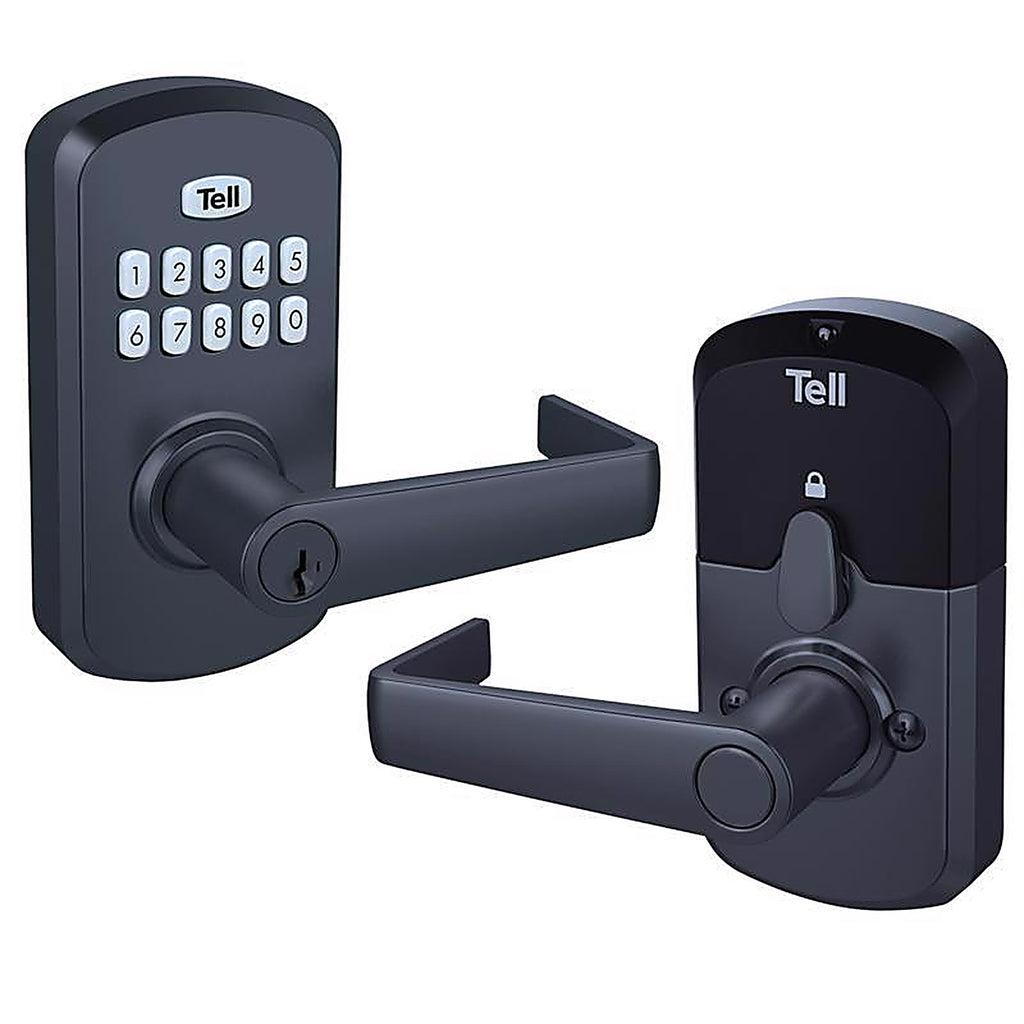 Tell - CL103931 - Matte Black Steel Electronic Keypad Entry Lock