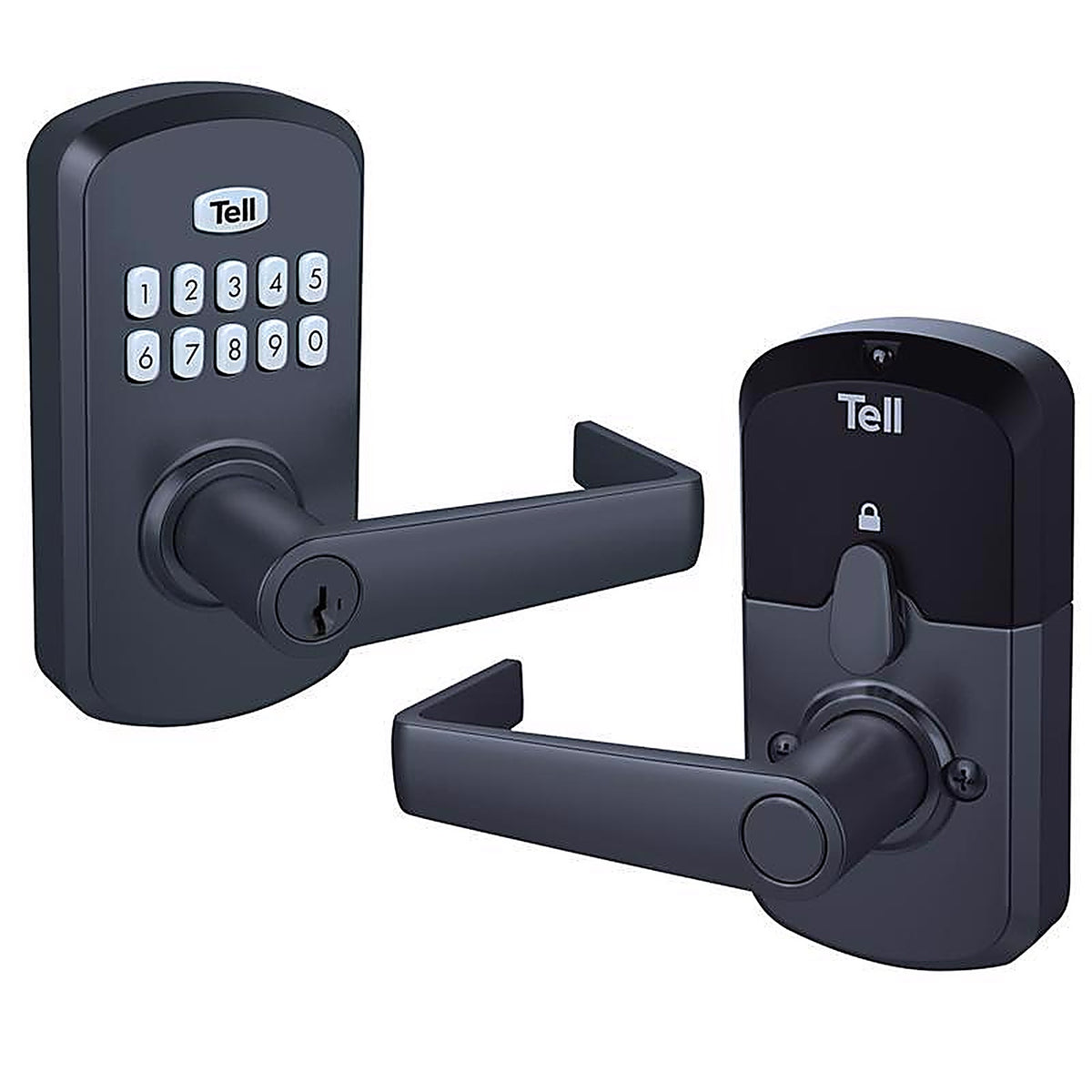 Tell - CL103931 - Matte Black Steel Electronic Keypad Entry Lock