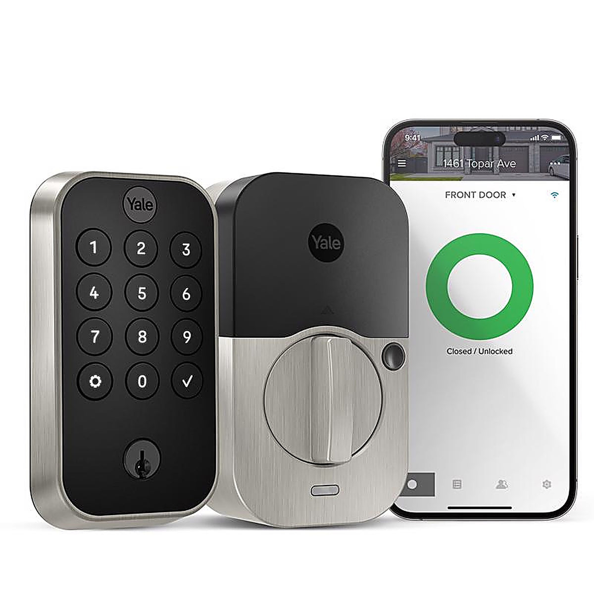 Yale - YRD410-WF1-619 - Assure Lock 2 Satin Nickel Zinc Electronic Keypad Smart Lock